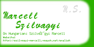 marcell szilvagyi business card